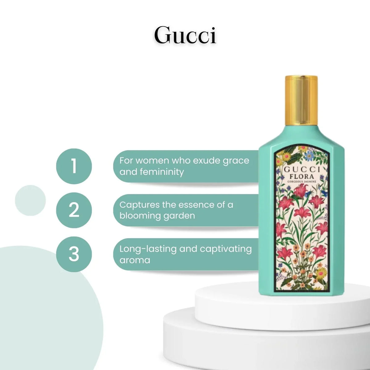 Gucci Ladies Flora Gorgeous Jasmine EDP Spray 1.7 oz